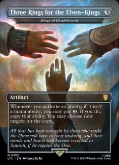 Rings of Brighthearth - Three Rings for the Elven-Kings The Lord of the Rings- Tales of Middle-earth Commander decks Topper